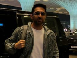 Ayushmann Khurrana papped at the airport in a designer fit