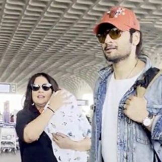 Btown's New-bee Parents Ali Fazal and Richa Chadha papped at the airport with the baby