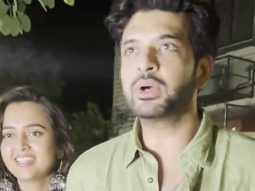 Karan Kundrra, Tejasswi Prakash & RJ Malishka papped together leaving a party