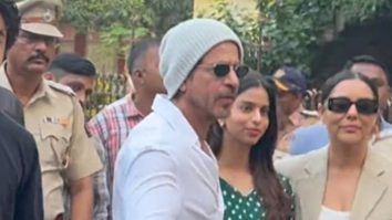 King Khan and family papped after casting vote