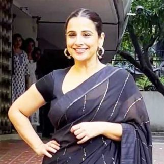 Manjulika aka Vidya Balan papped in black saree