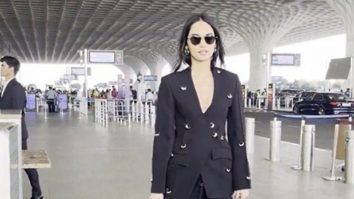 Miss Beauty in black papped at the airport! Manushi Chhillar