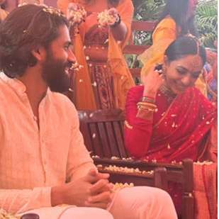 Naga Chaitanya and Sobhita Dhulipala pre-wedding ceremony kicks-off as Haldi pics go viral