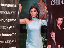 Nyra Banerjee papped promoting her new show Checkmate on Hungama