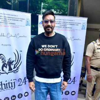 Photos: Ajay Devgn and Rohit Shetty snapped at a college event