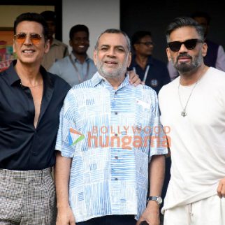 Photos: Akshay Kumar, Suniel Shetty and Paresh Rawal snapped at Kalina airport