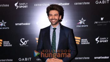 Photos: Kartik Aaryan, Karan Johar, Neha Dhupia and others grace the red carpet of fifth edition of Indian Sports Honours Awards 2024