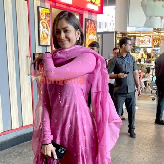 Photos: Mrunal Thakur and Nikhil Dwivedi snapped at the airport