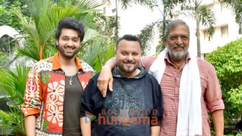 Photos: Nana Patekar, Utkarsh Sharma and Anil Sharma promote their upcoming film Vanvaas