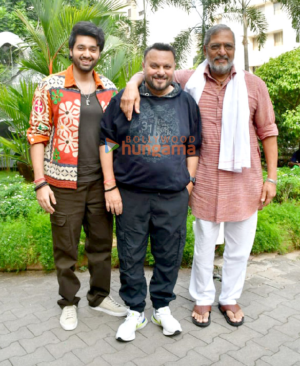 photos nana patekar utkarsh sharma and anil sharma promote their upcoming film vanvaas 3