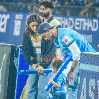 Photos: Ranbir Kapoor, Alia Bhatt snapped with their daughter Raha at Mumbai City FC match