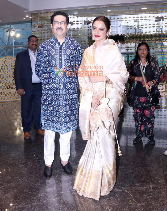 Photos: Rekha snapped at the Aditya Vikram Birla Puraskars 2024 at NSCI Dome, Worli