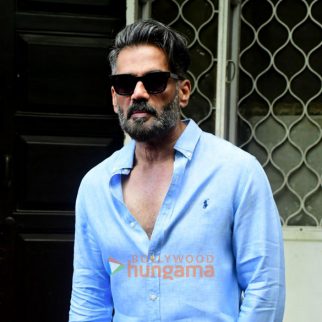 Photos: Suniel Shetty snapped at Krome Studio in Bandra