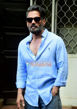 Photos: Suniel Shetty snapped at Krome Studio in Bandra