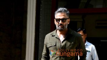 Photos: Suniel Shetty snapped outside a dental clinic in Khar