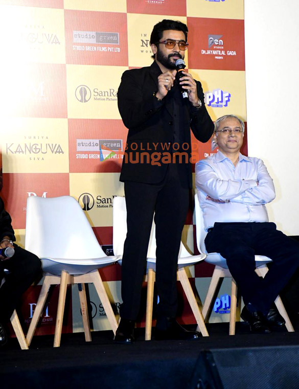 photos suriya and others grace the press conference of kanguva at miraj cinemas imax wadala 3