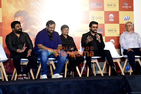 photos suriya and others grace the press conference of kanguva at miraj cinemas imax wadala 5