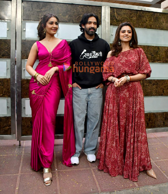 photos vikrant massey raashi khanna and ridhi dogra snapped promoting the sabarmati report 6