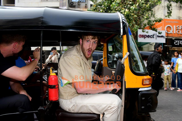 Photos: YouTuber Logan Paul rides auto-rickshaw in Bandra Photos: YouTuber Logan Paul rides auto-rickshaw in Bandra