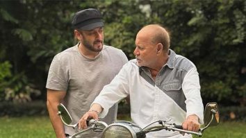 Salman Khan shares a rare photo with Salim Khan and his first bike; see pics