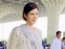 Shanaya Kapoor snapped at the airport in ethnic