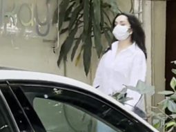 Shraddha Kapoor nailing the white on denim look at she spotted at a salon