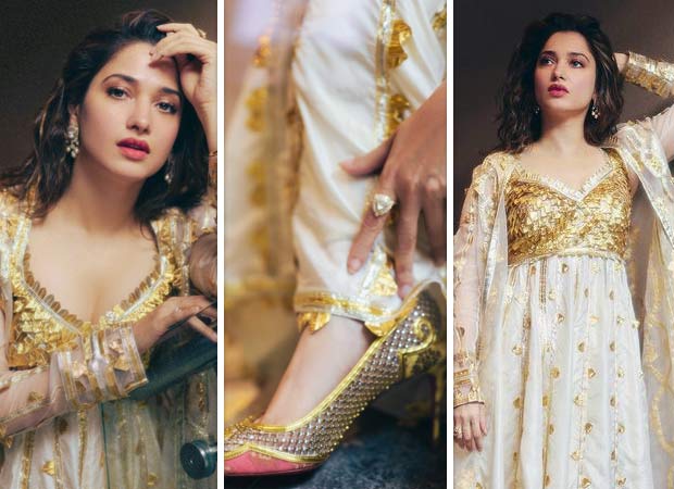 Tamannaah Bhatia’s Louboutin stilettos steal the spotlight in her traditional look