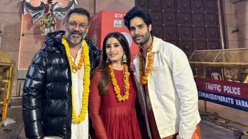 Aaman Devgan, Rasha Thadani, and Abhishek Kapoor seek blessings in Varanasi for Azaad; attend Ganga Aarti Aaman Devgan, Rasha Thadani, and Abhishek Kapoor seek blessings in Varanasi for Azaad; attend Ganga Aarti
