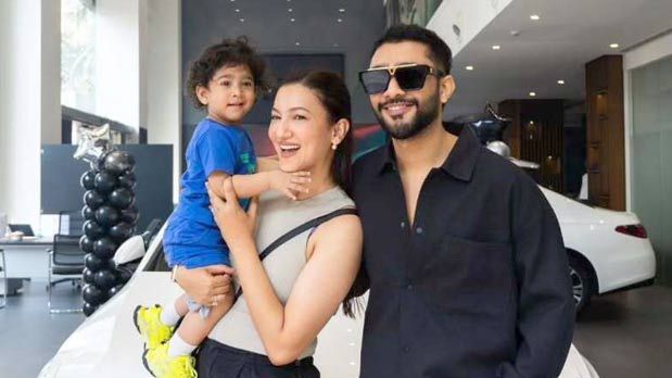 Gauahar Khan buys Mercedes-Benz Coupe worth nearly Rs 1 crore, celebrates with family