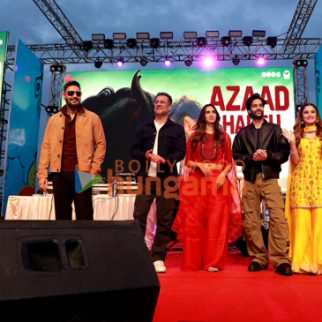 Photos: Ajay Devgn, Abhishek Kapoor, Pragya Kapoor, Aaman Devgan and Rasha Thadani launch title track of Azaad in Bhubaneswar