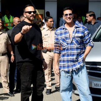 Photos: Akshay Kumar, Rohit Shetty and Jr NTR snapped at Kalina airport