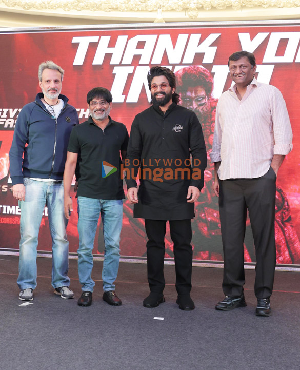 Photos: Allu Arjun and others grace Pushpa 2: The Rule thank you India press meet in Delhi Photos: Allu Arjun and others grace Pushpa 2: The Rule thank you India press meet in Delhi