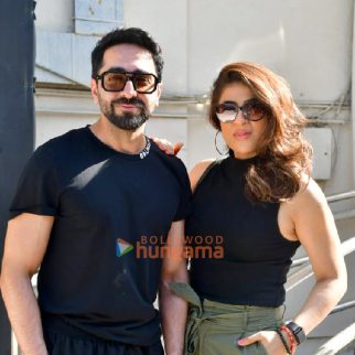 Photos: Ayushmann Khurrana and Tahira Kashyap Khurrana snapped outside Juhu PVR