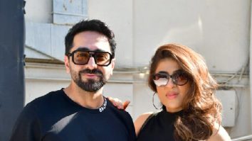 Photos: Ayushmann Khurrana and Tahira Kashyap Khurrana snapped outside Juhu PVR