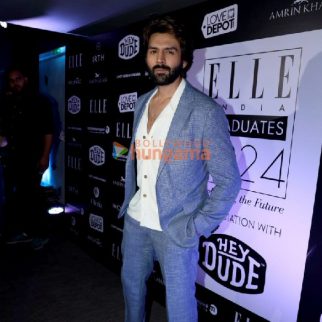 Photos: Kartik Aaryan, Saiee Manjrekar, Shanaya Kapoor and others snapped at Elle India Graduate 2024