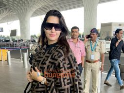 Photos: Nora Fatehi and Manoj Bajpayee snapped at the airport