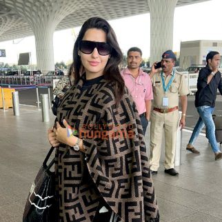 Photos: Nora Fatehi and Manoj Bajpayee snapped at the airport