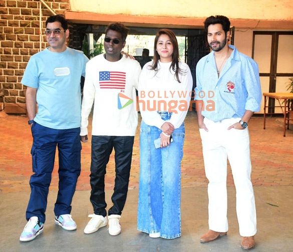 photos varun dhawan atlee kumar and murad khetani snapped promoting baby john as st andrew school 5