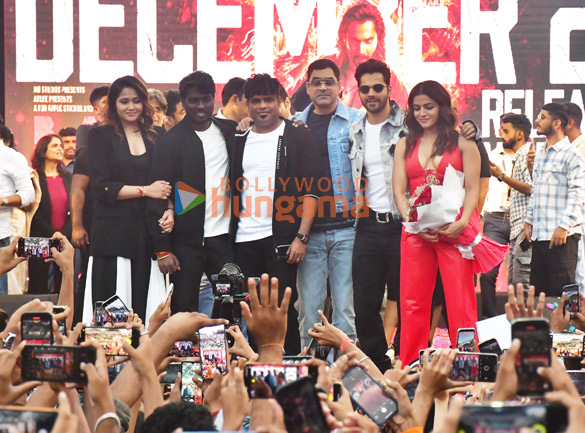 photos varun dhawan wamiqa gabbi and others grace the trailer launch of baby john 2