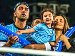 Ranbir Kapoor and Alia Bhatt spend ‘family time’ with Raha as they take the stands at ISL match in Mumbai