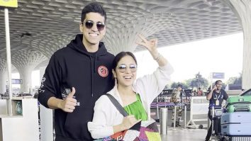 Shweta Tripathi papped at the airport with her husband and her big fancy tot bag
