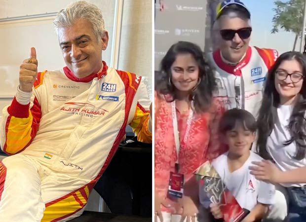 Ajith Kumar kisses wife Shalini as he secures third place in Dubai 24H race; celebs drop congratulatory messages