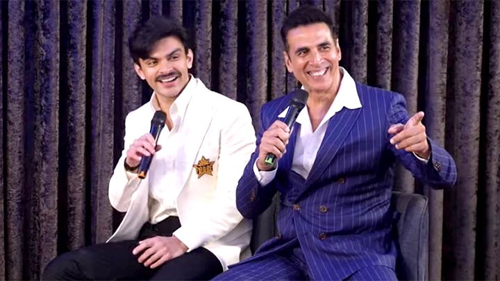 Akshay Kumar & Veer Pahariya at Bollywood Hungama’s Hangout | Sky Force Akshay Kumar & Veer Pahariya at Bollywood Hungama’s Hangout | Sky Force