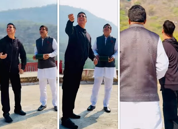 Bhooth Bangla duo Akshay Kumar and Paresh Rawal celebrate Makar Sankranti on set; fly kites together : Bollywood News