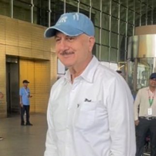 Anupam Kher sporty airport look