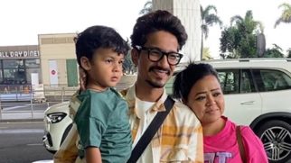 Bharti Singh and family snapped at the airport