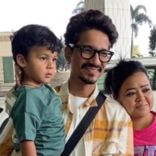 Bharti Singh and family snapped at the airport