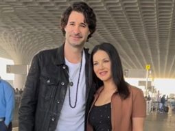 Elegent beauty! Sunny Leone papped with her husband at the airport