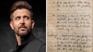 25 Years of Kaho Naa Pyaar Hai: Hrithik Roshan shares 27-year-old handwritten notes for prep of his role; says, “ONLY thing I want to celebrate are these scribbles in my rough book”