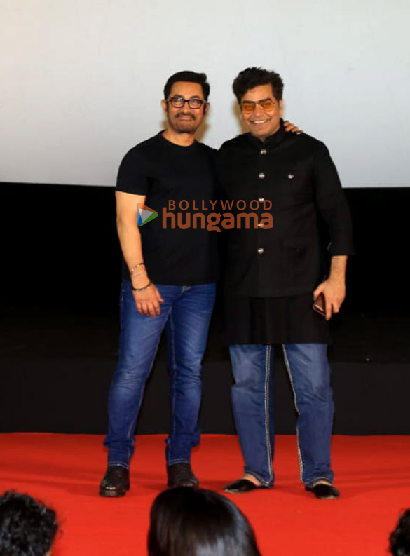 photos aamir khan junaid khan khushi kapoor advait chandan and others snapped at the trailer launch of loveyapa 7
